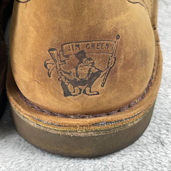 Jim Green AR8 Fudge Mens Boots US 13 Brown Leather Water Resistant Work Boots - Picture 4 of 12